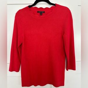 41 Hawthorn scalloped neckline sweater
